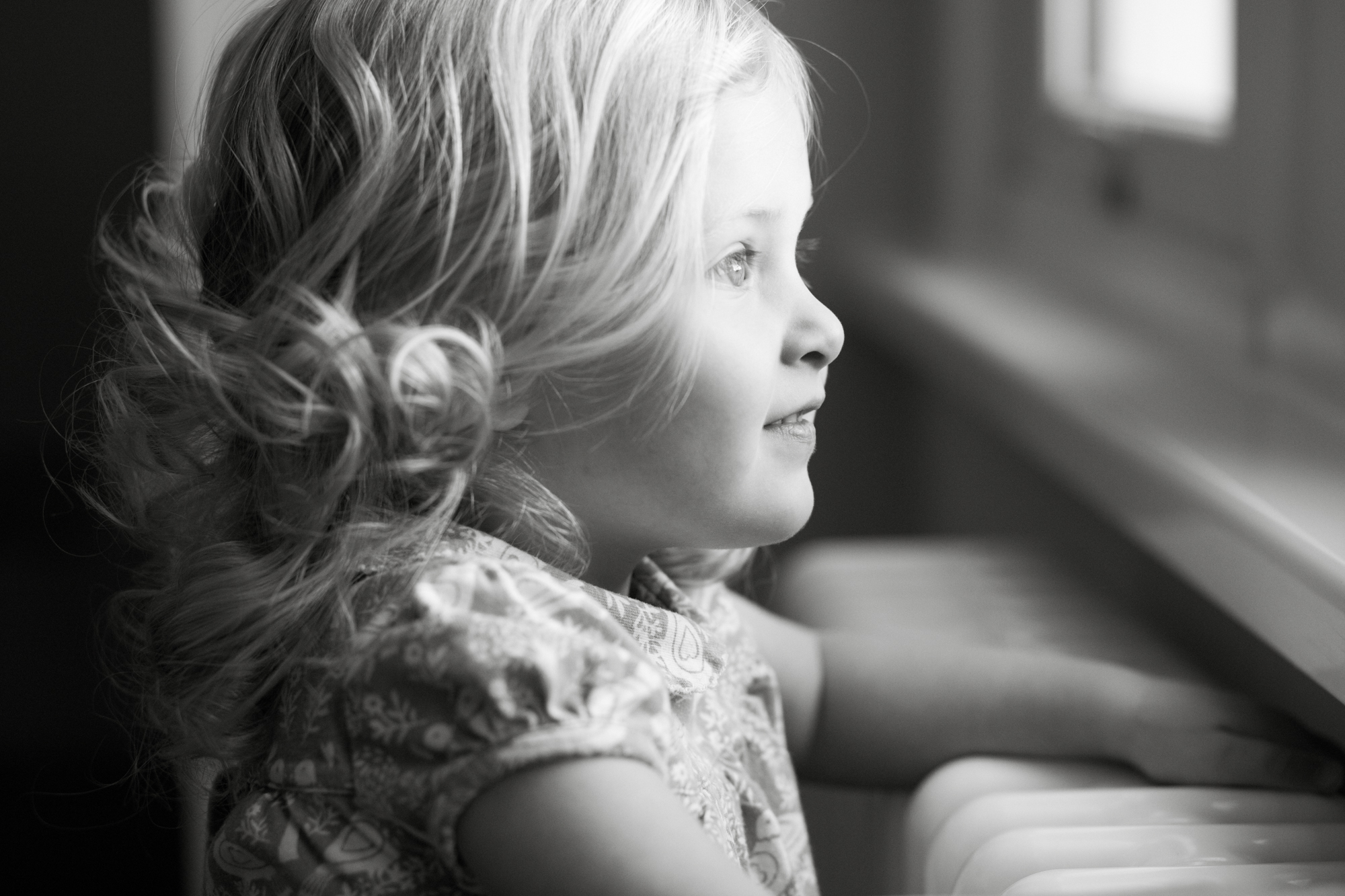 black and white photography of children