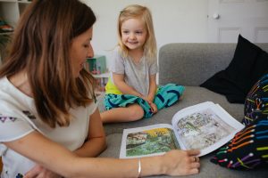 Baby and child at home family photographer