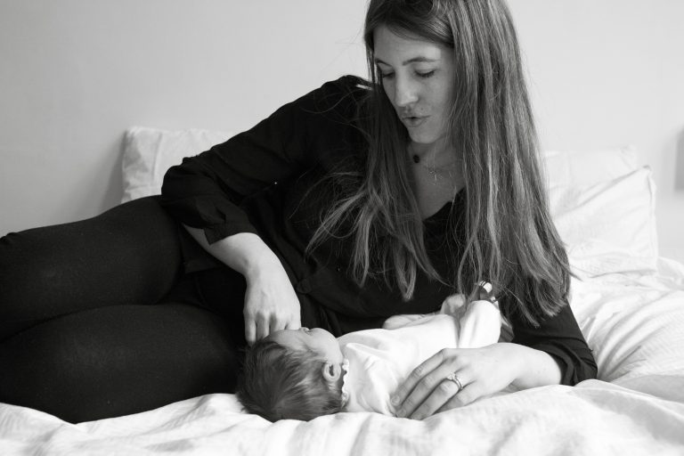 Newborn baby portrait photographer, Marylebone, London