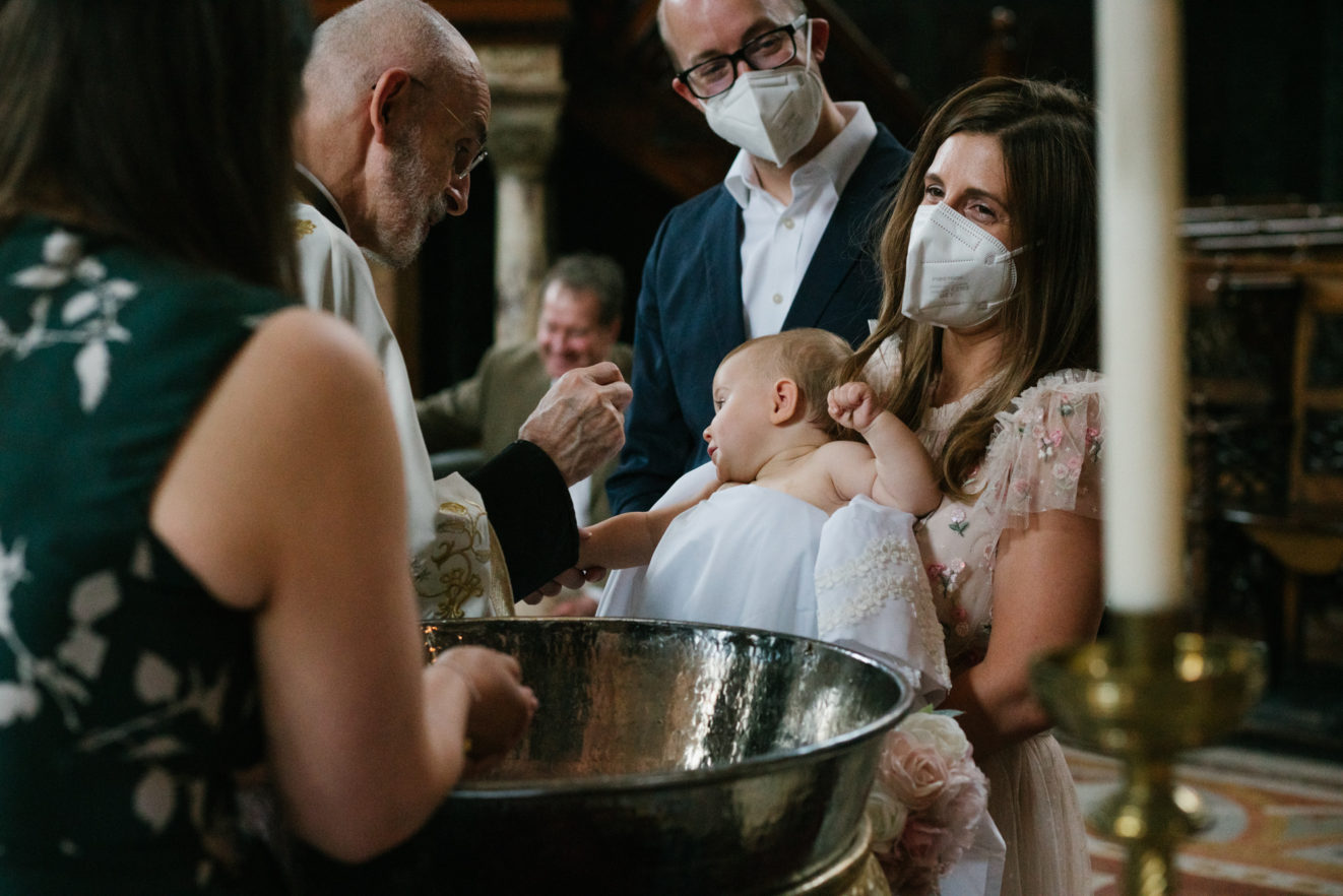 Greek baptism photographer St Sophia Church London