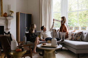 London family portrait photography at home