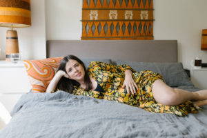 In home maternity and baby portrait photography