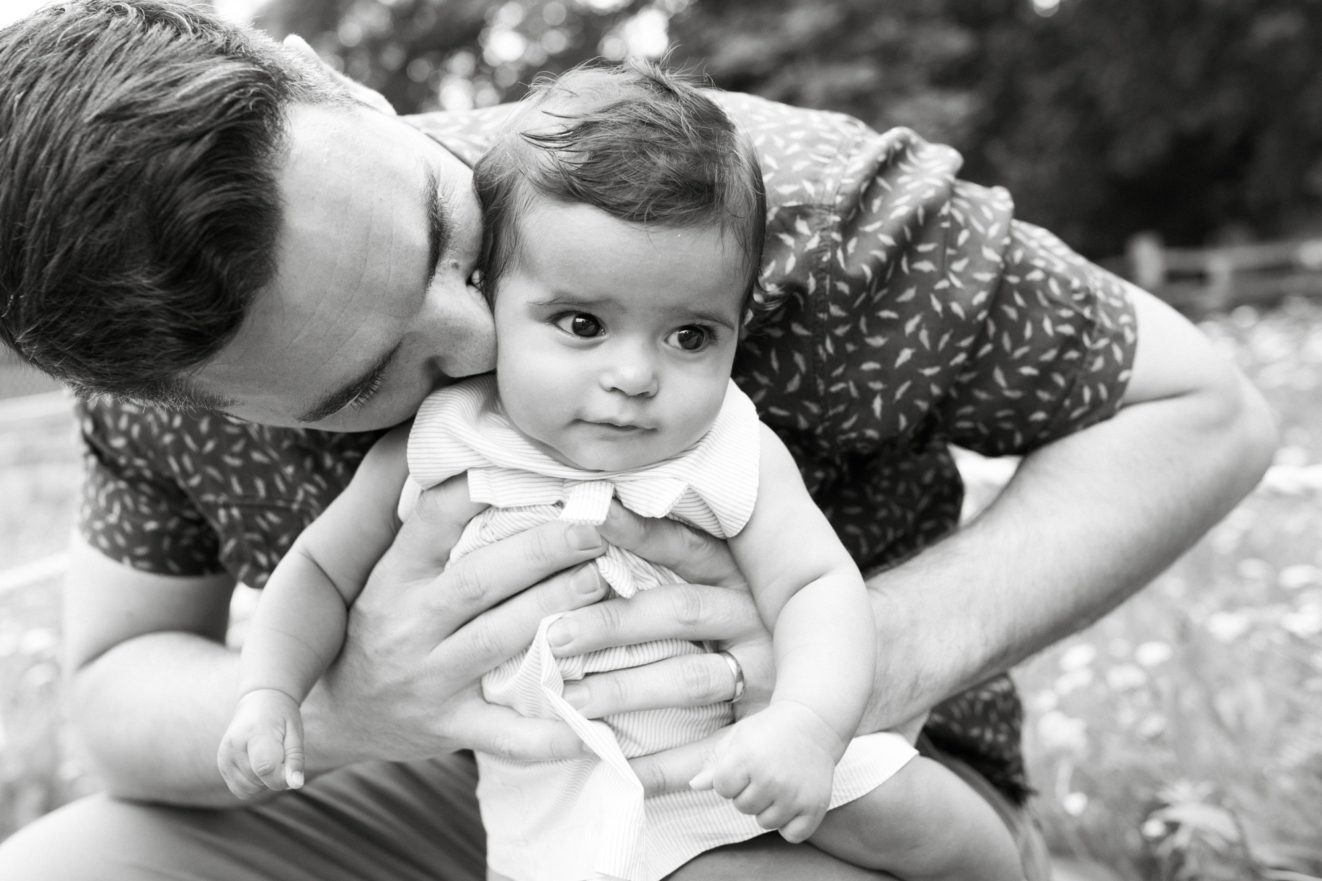 family and baby portrait photography at home, London